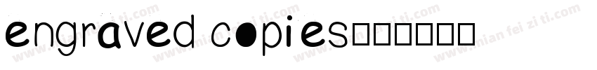 engraved copies字体转换